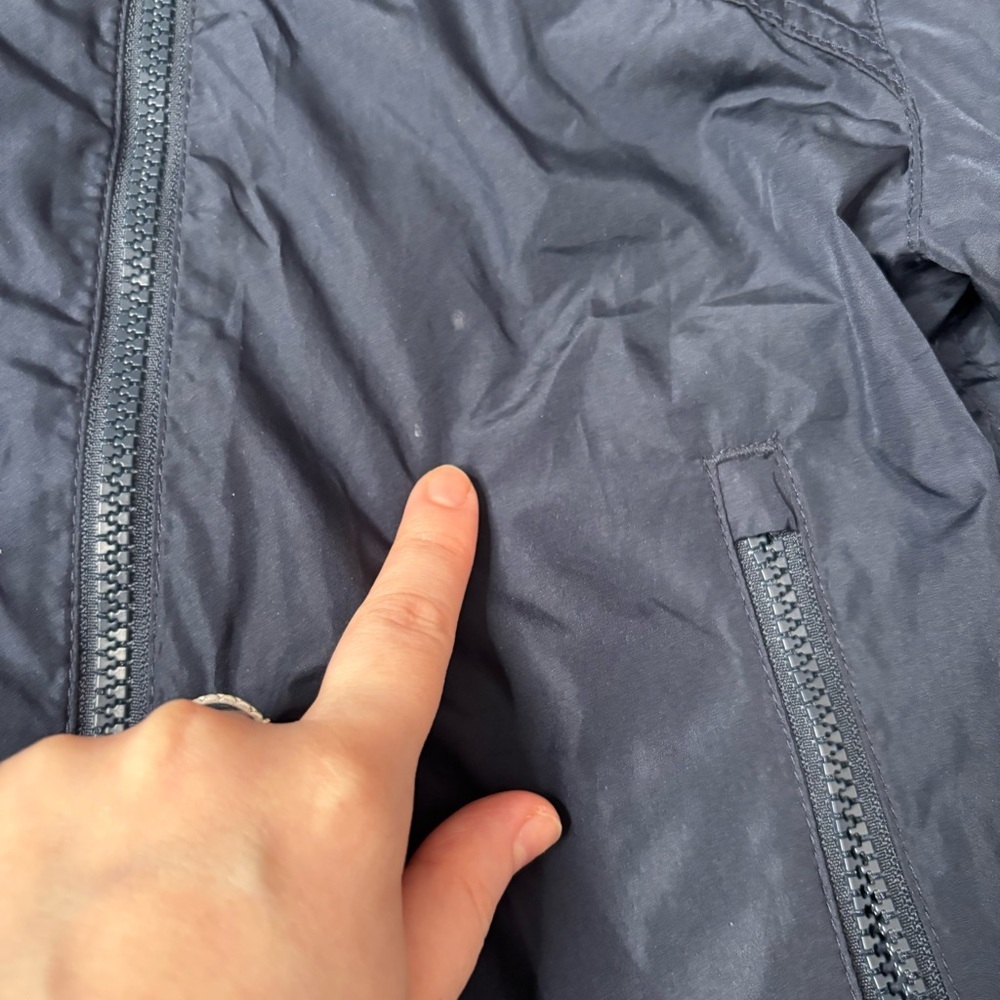 Gap Kids True Indigo Windbreaker Hooded Jacket with Zipper Pockets Size Small - Picture 10 of 10